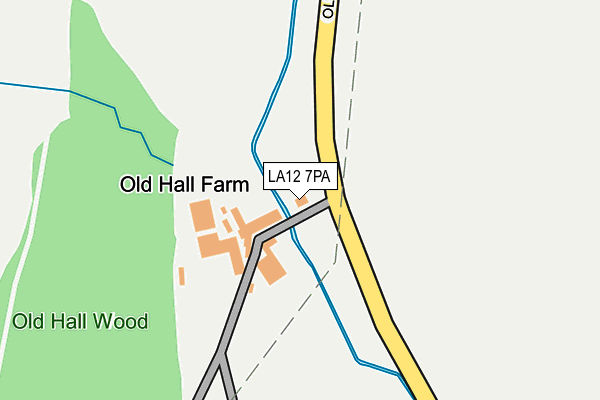 LA12 7PA map - OS OpenMap – Local (Ordnance Survey)