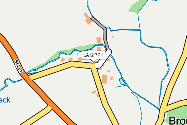 LA12 7PH map - OS OpenMap – Local (Ordnance Survey)