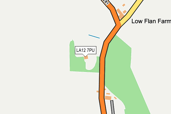 LA12 7PU map - OS OpenMap – Local (Ordnance Survey)