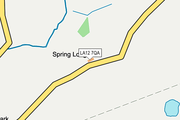 LA12 7QA map - OS OpenMap – Local (Ordnance Survey)