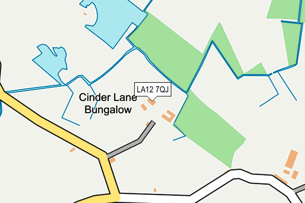 LA12 7QJ map - OS OpenMap – Local (Ordnance Survey)