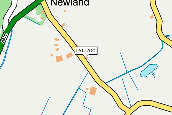 LA12 7QQ map - OS OpenMap – Local (Ordnance Survey)