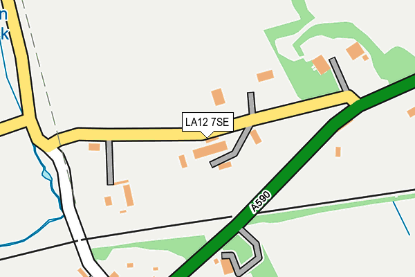 LA12 7SE map - OS OpenMap – Local (Ordnance Survey)