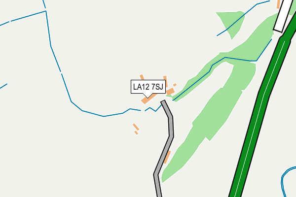 LA12 7SJ map - OS OpenMap – Local (Ordnance Survey)