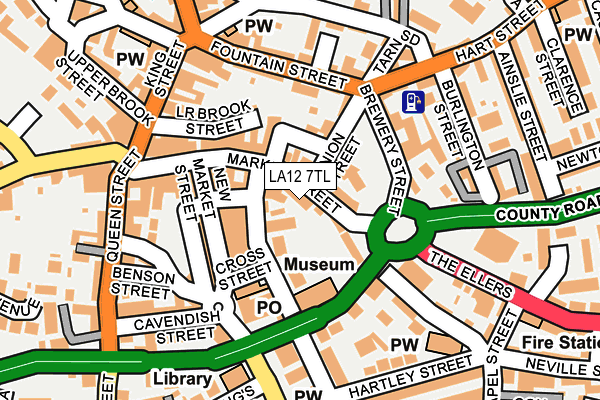 LA12 7TL map - OS OpenMap – Local (Ordnance Survey)