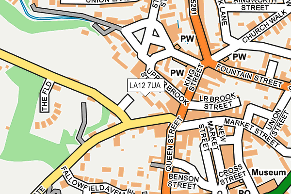 LA12 7UA map - OS OpenMap – Local (Ordnance Survey)