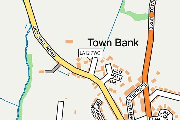 LA12 7WG map - OS OpenMap – Local (Ordnance Survey)