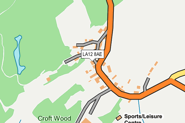 LA12 8AE map - OS OpenMap – Local (Ordnance Survey)