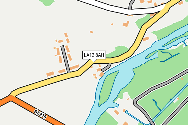 LA12 8AH map - OS OpenMap – Local (Ordnance Survey)