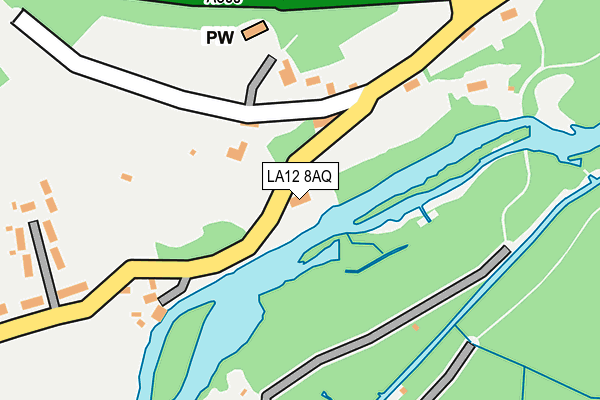LA12 8AQ map - OS OpenMap – Local (Ordnance Survey)