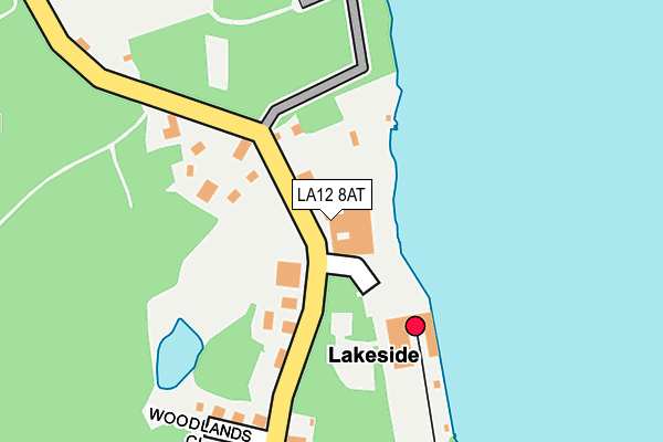 LA12 8AT map - OS OpenMap – Local (Ordnance Survey)