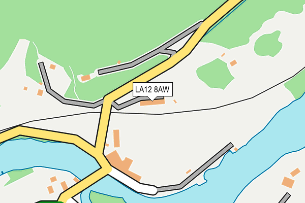LA12 8AW map - OS OpenMap – Local (Ordnance Survey)