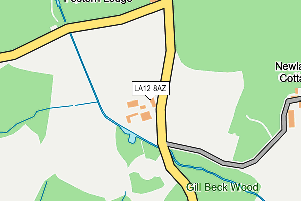 LA12 8AZ map - OS OpenMap – Local (Ordnance Survey)