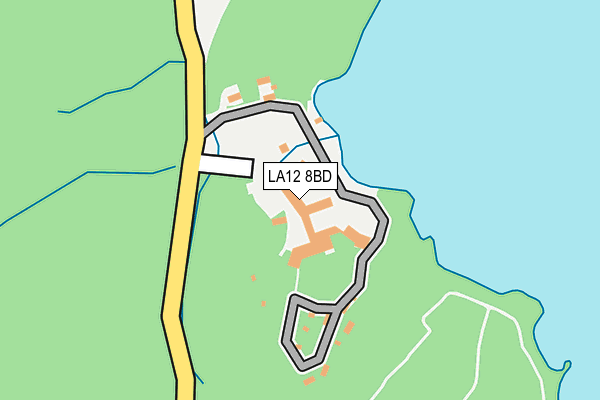 LA12 8BD map - OS OpenMap – Local (Ordnance Survey)