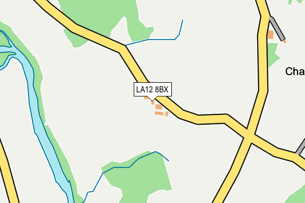 LA12 8BX map - OS OpenMap – Local (Ordnance Survey)