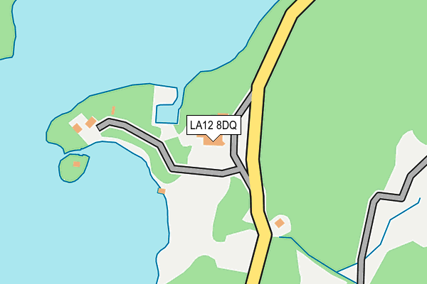 LA12 8DQ map - OS OpenMap – Local (Ordnance Survey)