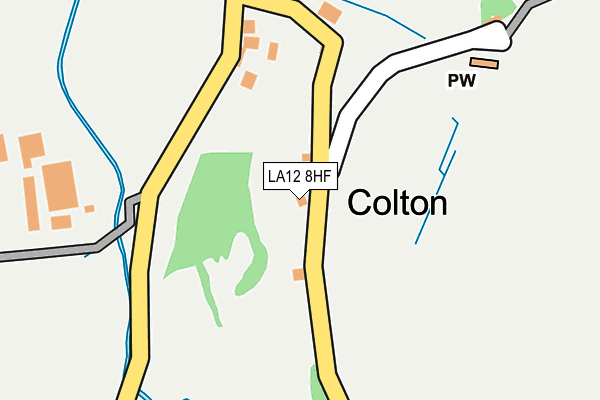 LA12 8HF map - OS OpenMap – Local (Ordnance Survey)