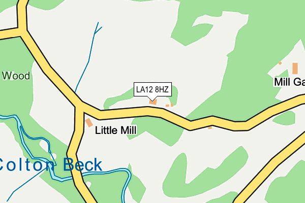 LA12 8HZ map - OS OpenMap – Local (Ordnance Survey)