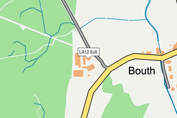LA12 8JA map - OS OpenMap – Local (Ordnance Survey)