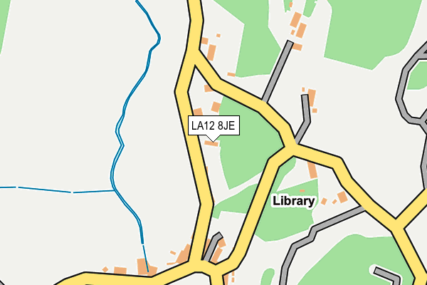 LA12 8JE map - OS OpenMap – Local (Ordnance Survey)