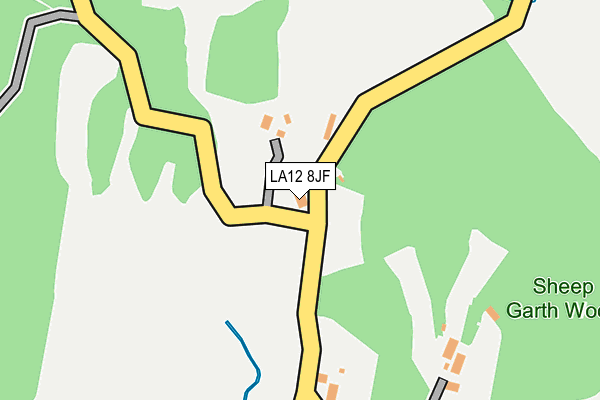 LA12 8JF map - OS OpenMap – Local (Ordnance Survey)