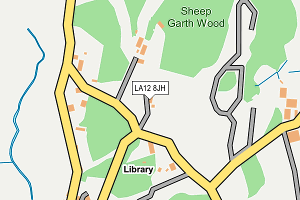 LA12 8JH map - OS OpenMap – Local (Ordnance Survey)