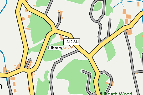 LA12 8JJ map - OS OpenMap – Local (Ordnance Survey)
