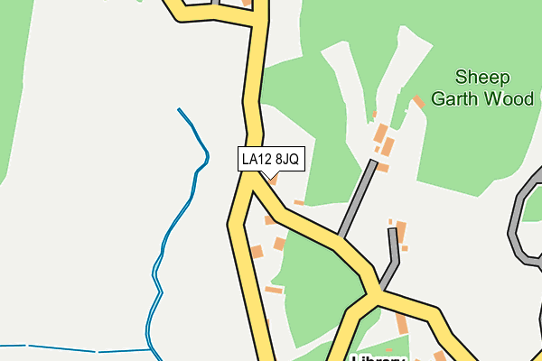 LA12 8JQ map - OS OpenMap – Local (Ordnance Survey)