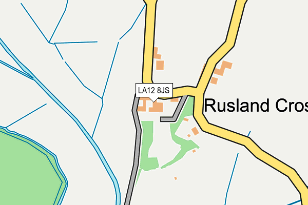 LA12 8JS map - OS OpenMap – Local (Ordnance Survey)