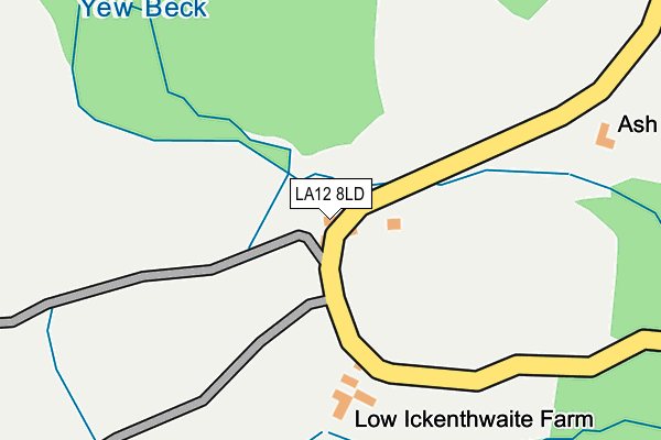 LA12 8LD map - OS OpenMap – Local (Ordnance Survey)