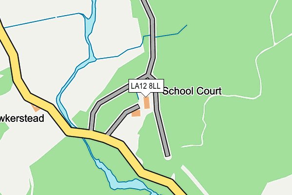 LA12 8LL map - OS OpenMap – Local (Ordnance Survey)