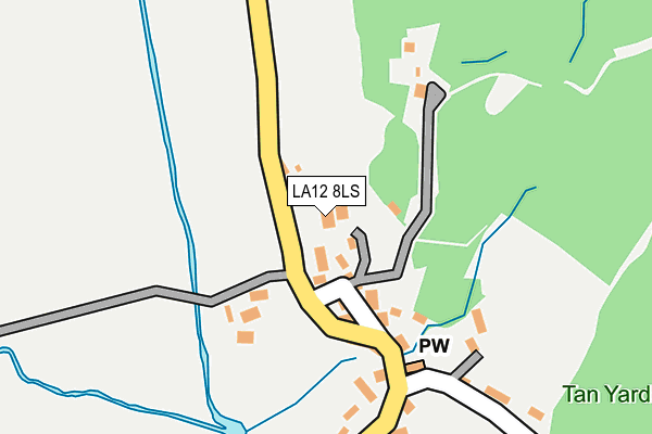 LA12 8LS map - OS OpenMap – Local (Ordnance Survey)