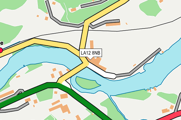 LA12 8NB map - OS OpenMap – Local (Ordnance Survey)