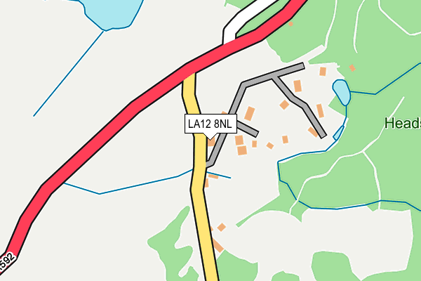 LA12 8NL map - OS OpenMap – Local (Ordnance Survey)