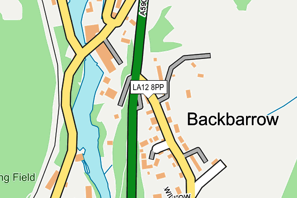 LA12 8PP map - OS OpenMap – Local (Ordnance Survey)
