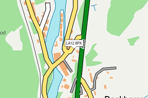 LA12 8PX map - OS OpenMap – Local (Ordnance Survey)