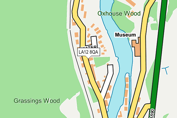 LA12 8QA map - OS OpenMap – Local (Ordnance Survey)