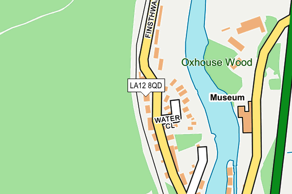 LA12 8QD map - OS OpenMap – Local (Ordnance Survey)