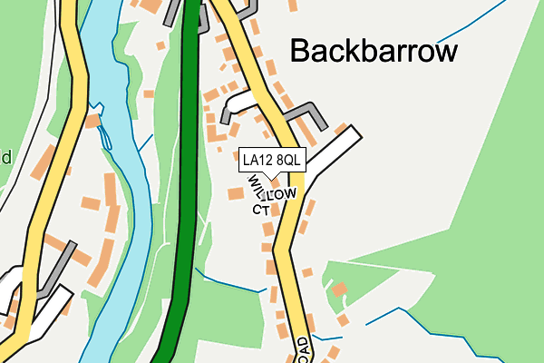 LA12 8QL map - OS OpenMap – Local (Ordnance Survey)