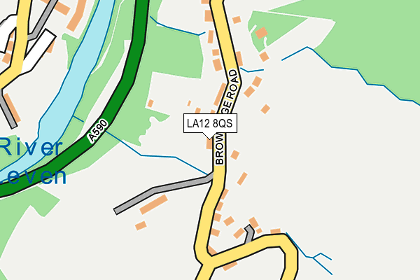 LA12 8QS map - OS OpenMap – Local (Ordnance Survey)
