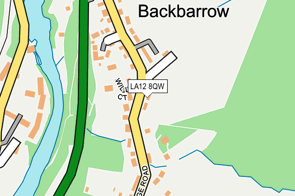 LA12 8QW map - OS OpenMap – Local (Ordnance Survey)