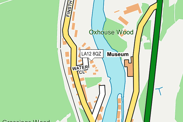 LA12 8QZ map - OS OpenMap – Local (Ordnance Survey)