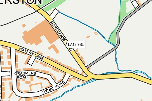 LA12 9BL map - OS OpenMap – Local (Ordnance Survey)