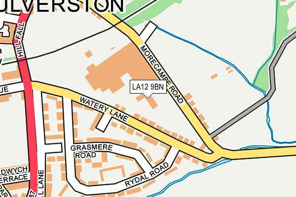LA12 9BN map - OS OpenMap – Local (Ordnance Survey)