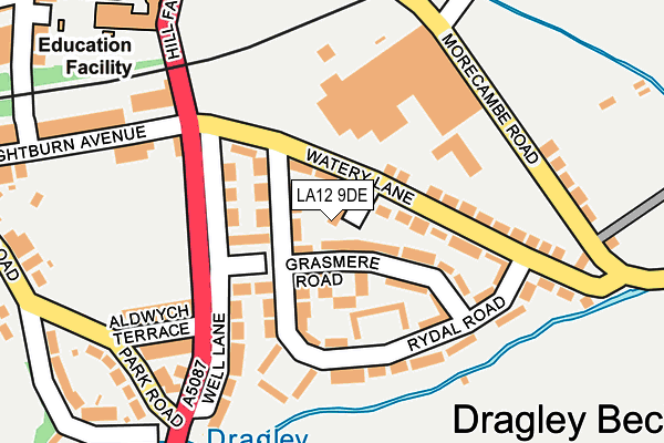 LA12 9DE map - OS OpenMap – Local (Ordnance Survey)