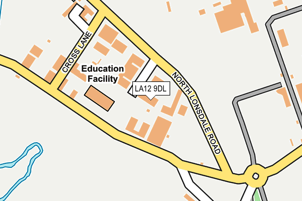 LA12 9DL map - OS OpenMap – Local (Ordnance Survey)