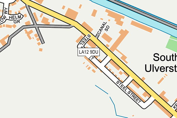 LA12 9DU map - OS OpenMap – Local (Ordnance Survey)