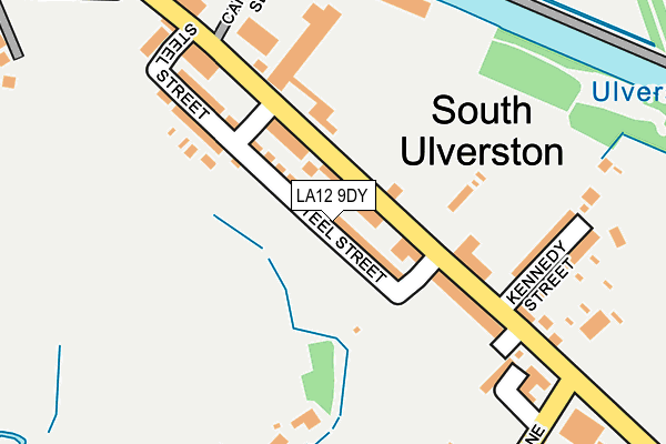 LA12 9DY map - OS OpenMap – Local (Ordnance Survey)
