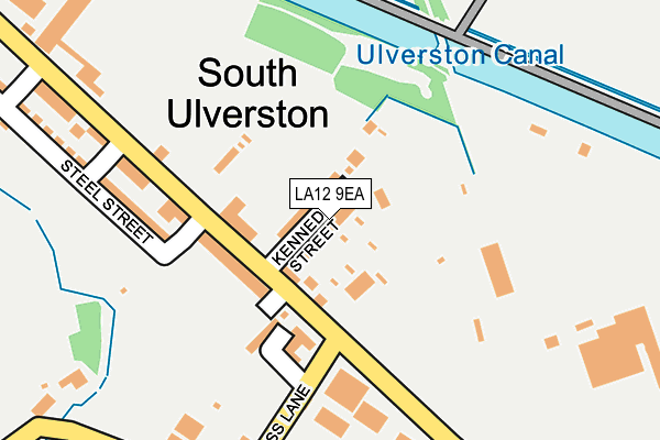 LA12 9EA map - OS OpenMap – Local (Ordnance Survey)