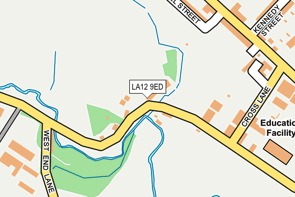 LA12 9ED map - OS OpenMap – Local (Ordnance Survey)
